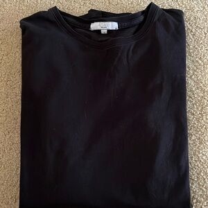 Adam Lippes black cotton crew next T-shirt